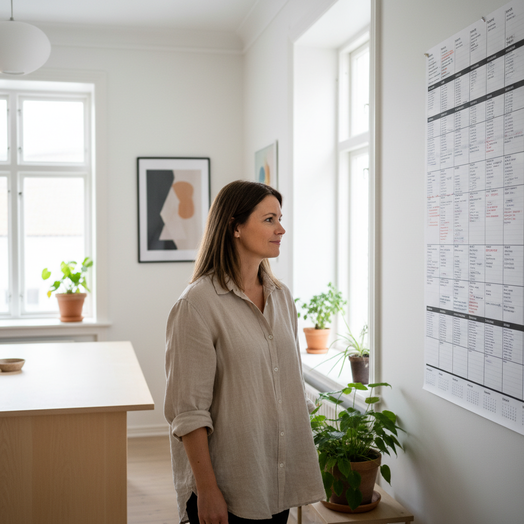 Nöjd ekonomichef med färdig ekonomiplanering